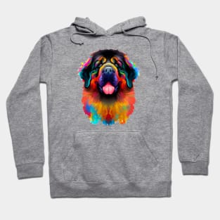 Fluffy Newfoundland Dog Watercolor Illustration Hoodie